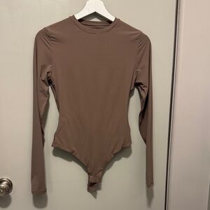 SKIMS Cocoa Long Sleeve Bodysuit